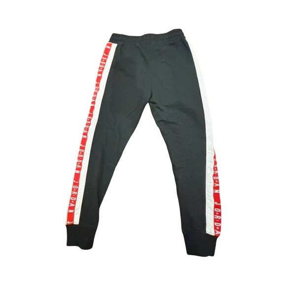 Jordan Black sweatpants with Red and White Accents boys size small - Picture 3 of 4